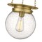 Z-Lite Calhoun Pendant, 1-Light, 9 In.W x 10.75 In.H, Heritage Brass/Clear seedy 7506P9-HBR - alternate 2